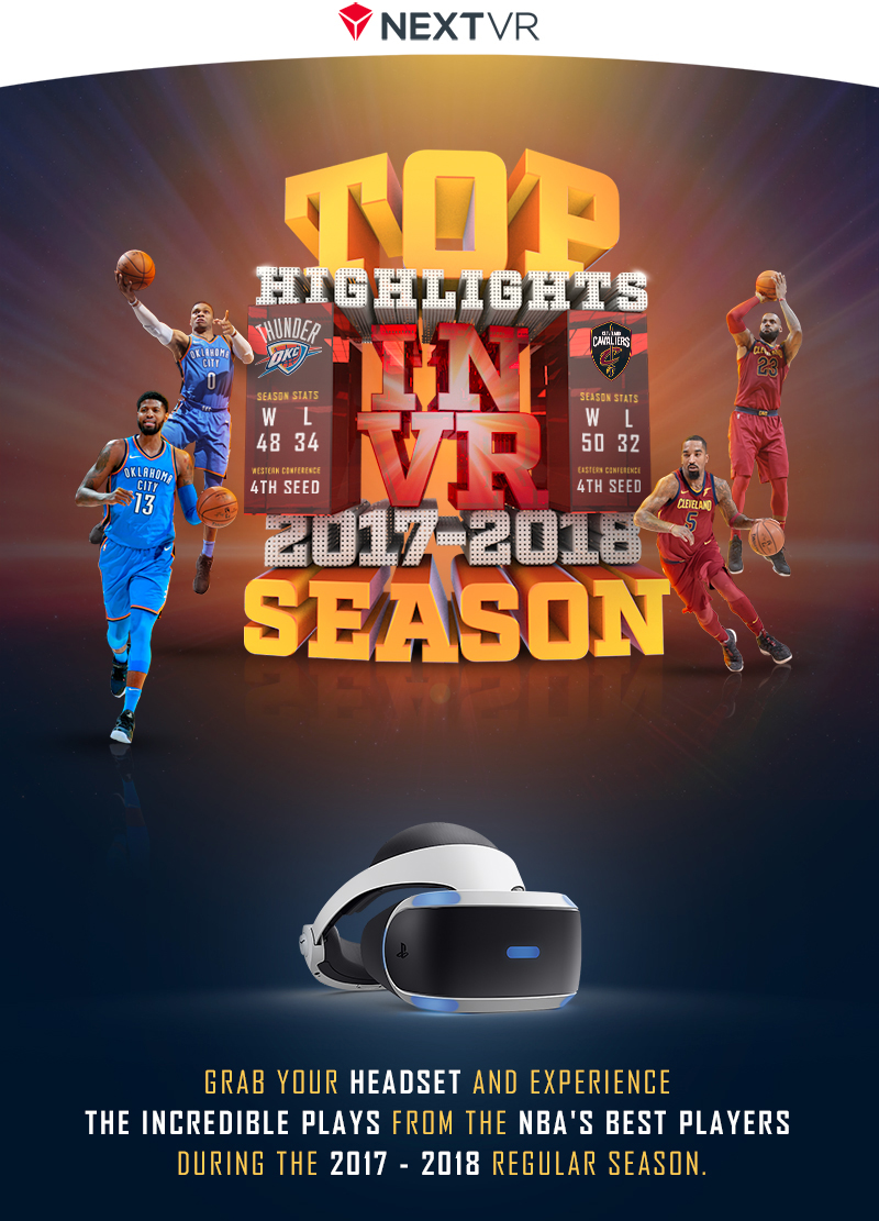 NBA VR 3D typography