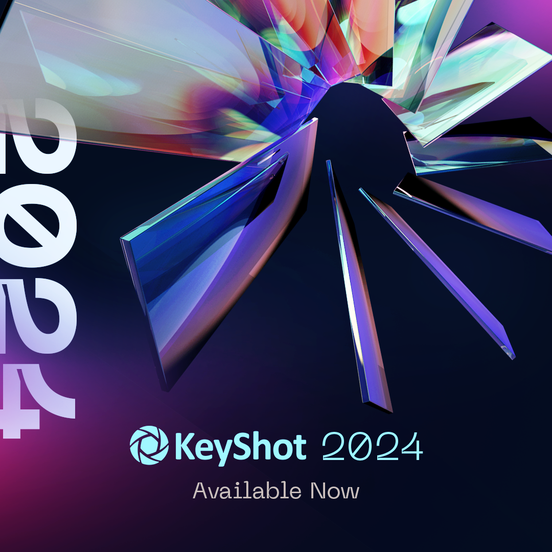 Hero graphic for KeyShot 2024